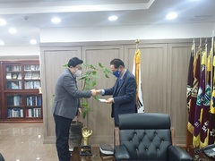 흥해읍 기독교교회연합회 선린대학교 장학금 전달